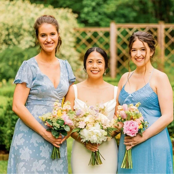 Lulu’s Compelling Love Light Blue Jacquard Short Sleeve Maxi Dress - Picture 15 of 16